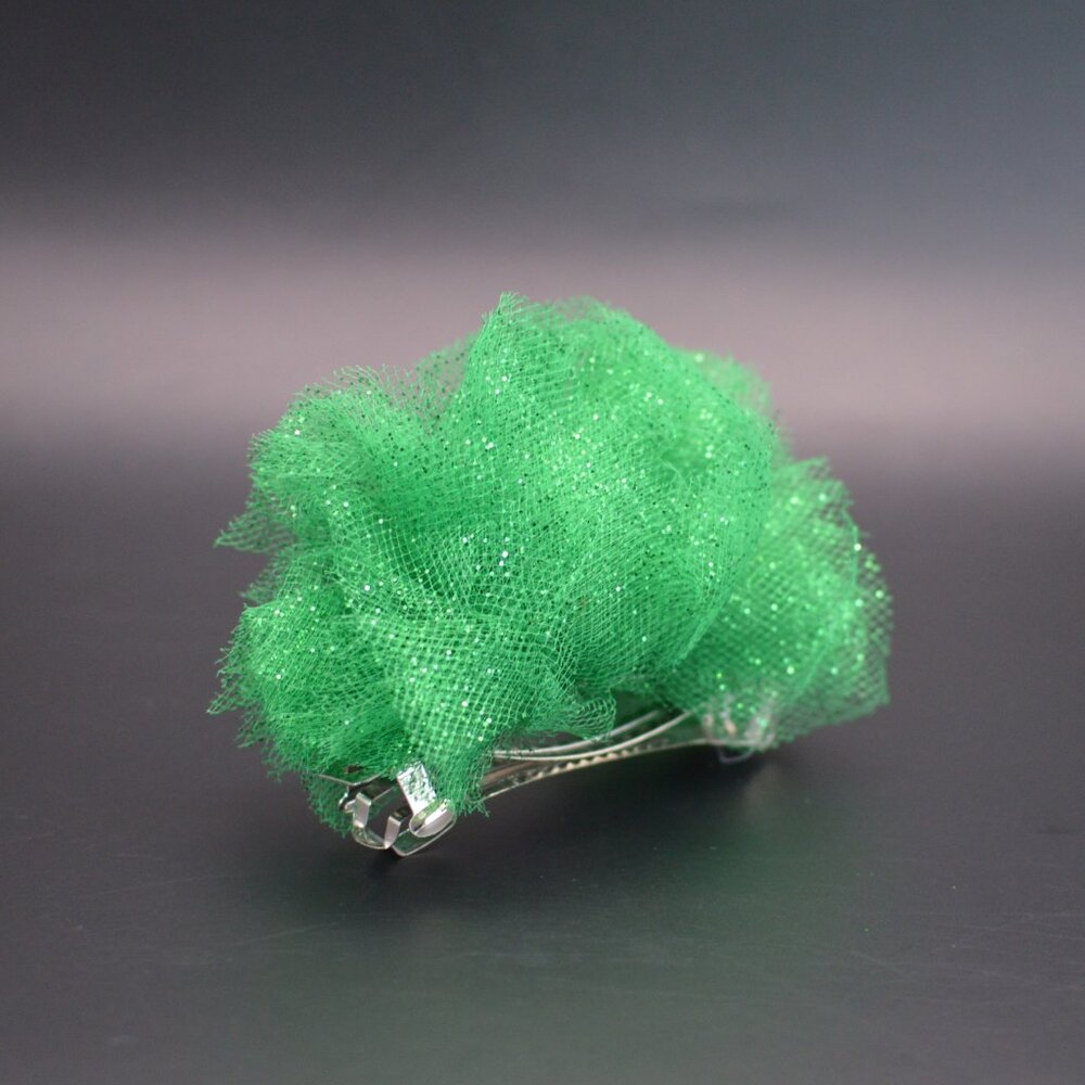 Tulle Barrette - Large - Green